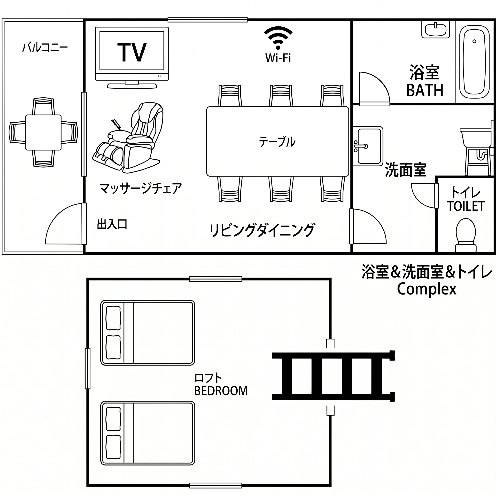 SPR白浜 間取り図